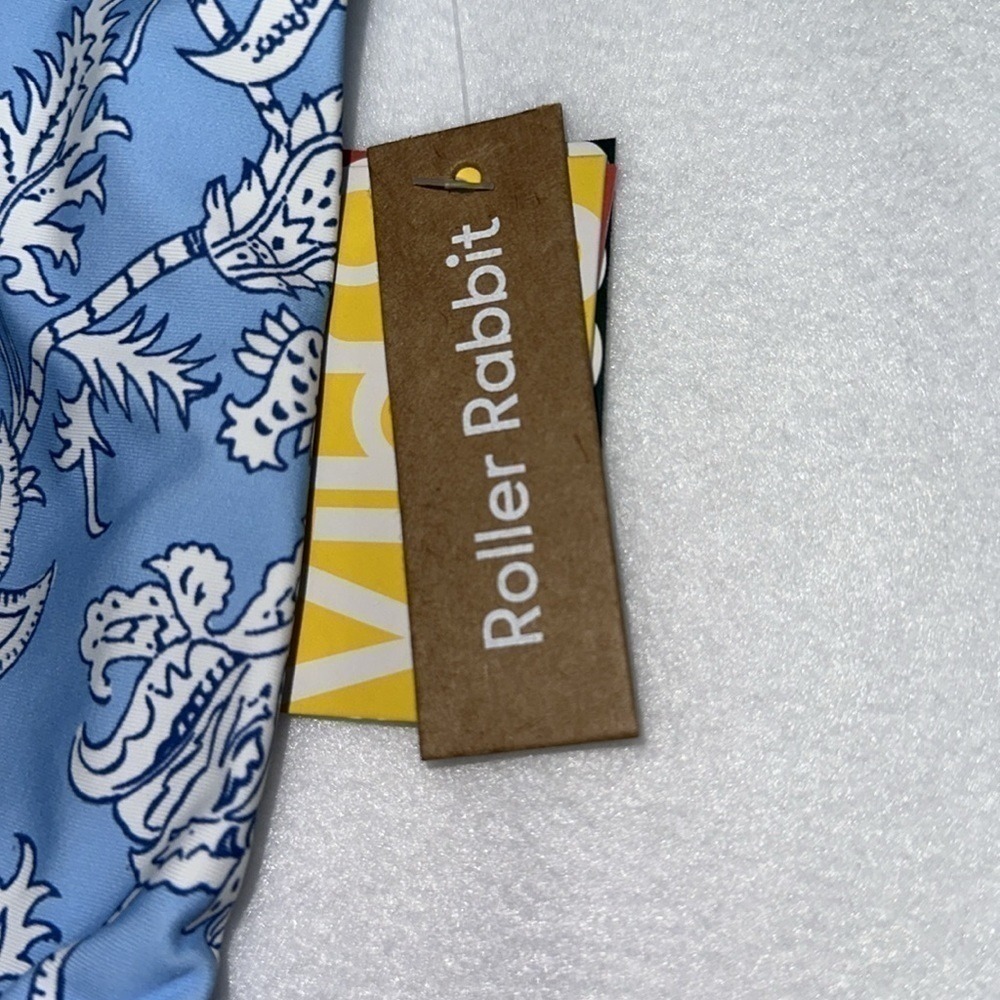 Roller Rabbit Little Girls Blue Ruffled One-Piece Swimsuit NWT - Picture 5 of 6